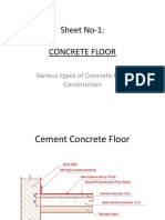 Sheet No-1: Concrete Floor