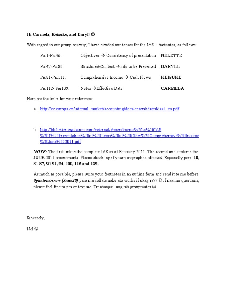 IAS 1 Footnotes Group Activity Guide | PDF | Finance & Money Management