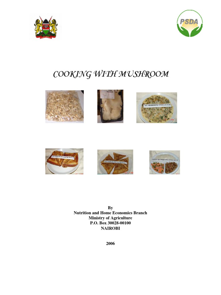 Mushroom Recipe Booklet | PDF | Peanuts | Vitamin