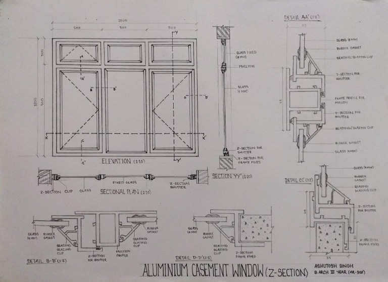 Aluminium z section window PDF