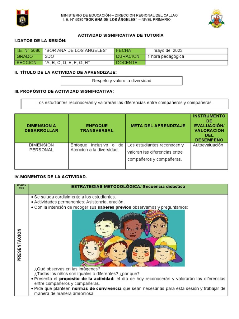 Valorar la Diversidad en el Aula Primaria | PDF | Evaluación | Aprendizaje