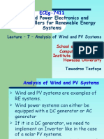 ECEg - 7411 - Lecture - 7 - Analysis of Wind and PV Systems
