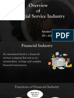 Overview of Financial Sevice Industry