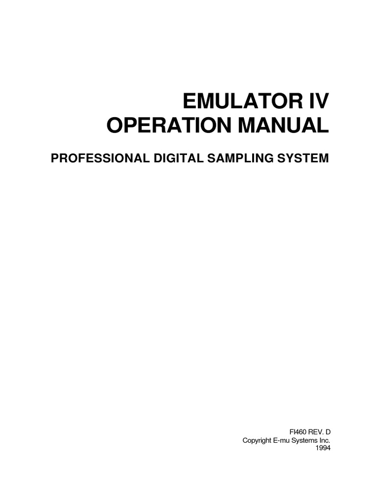 EIV Operation Manual | PDF | Computer Keyboard | Input/Output