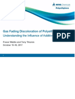 Gas Fading at Polyethylene