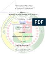 Maria Zambrano Portafolio#2 Matematica Discreta