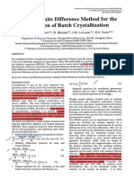 Adaptive Finite Difference Method For The For The Simulation of Batch Crystallization