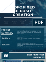 HDFC Fixed Deposit Creation: Group 04