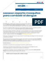 Medellín Exporta Mosquitos para Combatir El Dengue Hora 13 Noticias