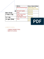 Tayyab Diet Plan