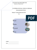 S S R W: Pakistan International School Jeddah-English Section