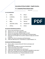 Y7 - Computing Theory Review Sheet