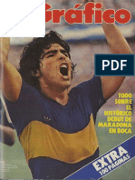 Revista El Gráfico - Debut Maradona Boca 1981