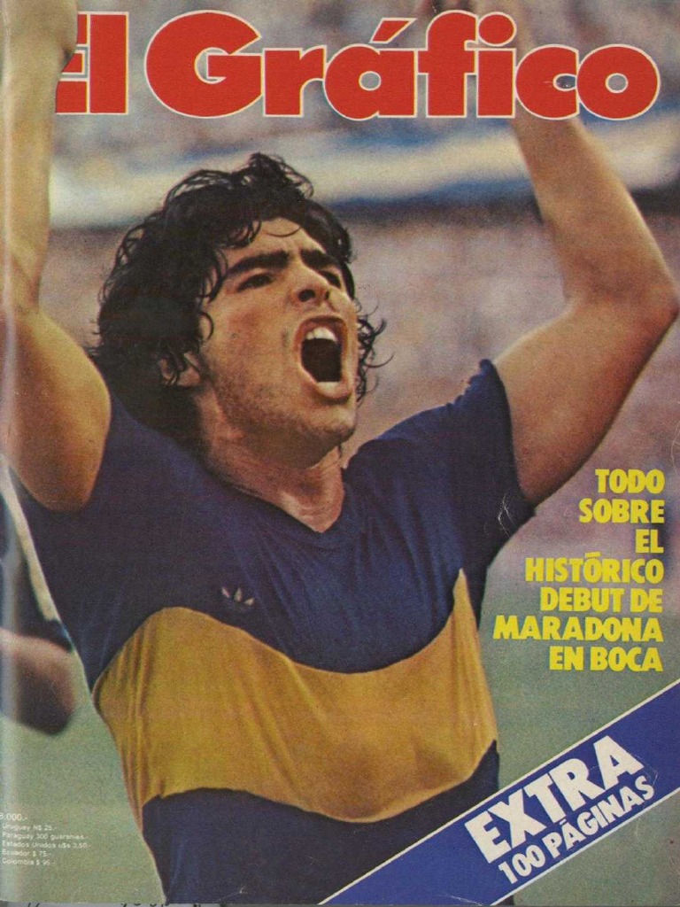 Magazine El Grafico Avril 1981 - Diego Maradona Boca Juniors