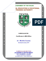 Certificate in MS-Office (4-Months)