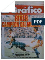 Revista El Gráfico - River Campeón Intercontinental 1986