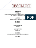 Unidad 2 Tarea 2 El Sistema de Defensa Contra Practicas Desleales Del Comercio Internacional