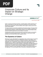 Corporate Culture and Its Impact On Strategic Change