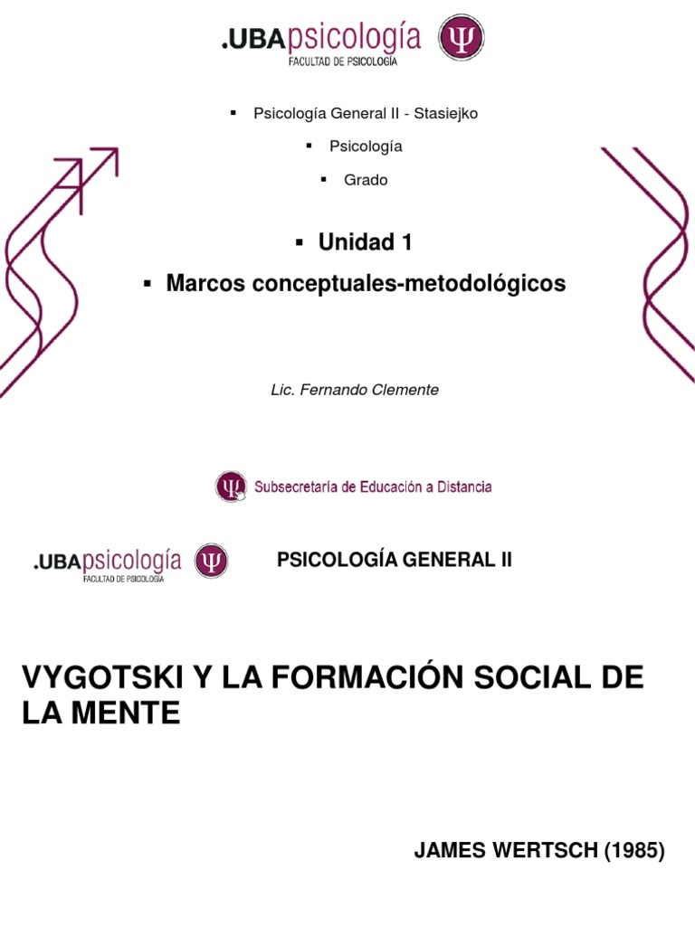 FILMINAS Wertsch, J. Vygotski y La Formación Social de La Mente | PDF ...