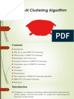 DBSCAN Clustering Algorithm: Presented by