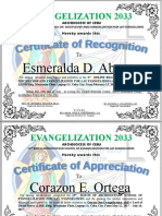 Evangelization 2033: Esmeralda D. Abapo