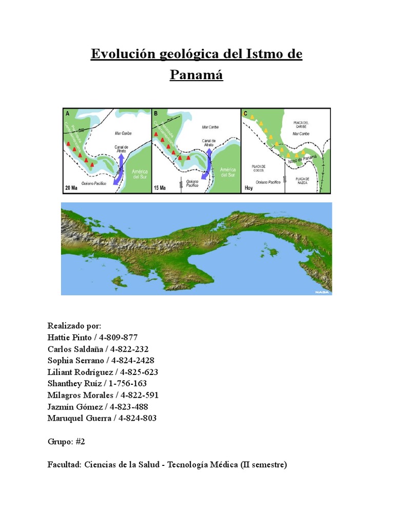 Evolución Geológica del Istmo de Panamá | PDF | Placas tectónicas | Clima