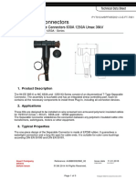 Separable Connectors: Asymmetrical T-Type Connectors 630A 1250A Umax 36kV