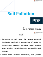 Soil Pollution: Dr. M. Prabhu Inbaraj