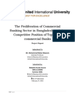 The Proliferation of Commercial Banking Sector in Bangladesh and The Competitive Position of Top Three Commercial Banks