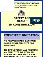 Safety and Health in Construction