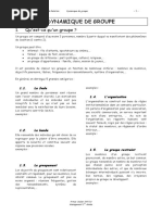 dynamique groupe