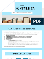  Library Book Style CV 