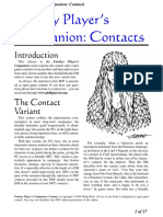 Fantasy Player's Companion: Contacts: Companion Series Reprints The Contact Rules (Open