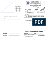 1updated Shs Report Card BLANK