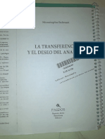Safouan, M. (1989) La transferencia y el deseo del analista. Cap 4.
