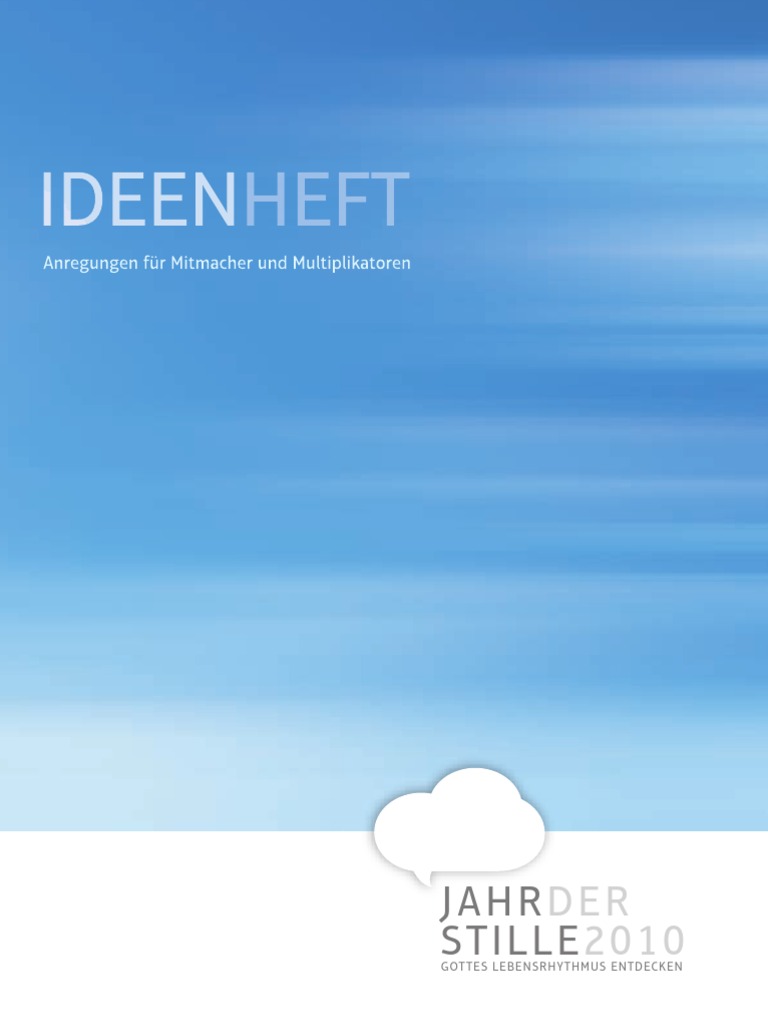 Jahr Der Stille Ideenheft - 