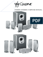 SCS200.5/SCS200.6/SCS260.5/SCS260.6 SERVICE MANUAL: Pro Sound Comes Home!™