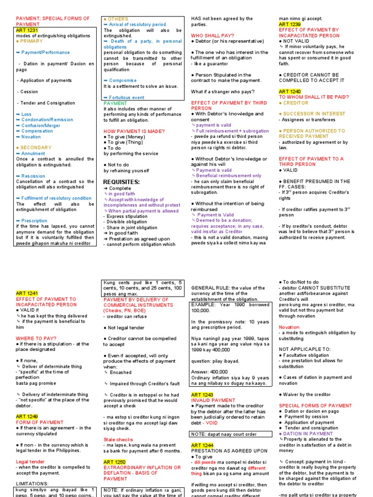 Payment Special Forms of Payment Download Free PDF Bankruptcy