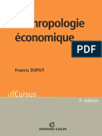Anthropologie Économique by Dupuy, Francis