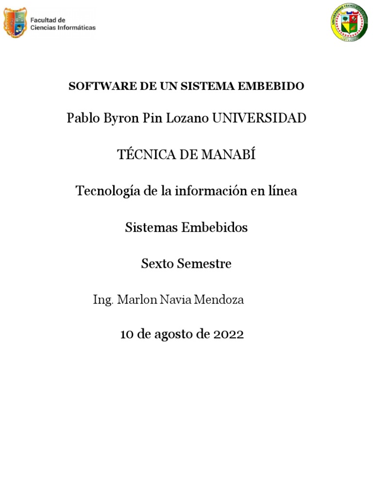 Pablo Byron Pin Lozano - Practica Arduino y ESP8266 | PDF | Arduino ...