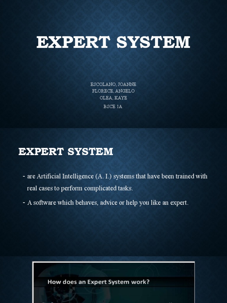 Overview of Expert Systems in AI | PDF