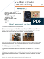 Materials: Step 1: Measure & Cut The Fabric