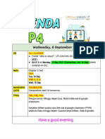 P4 Agenda (Parents)