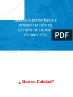 Curso de Gestión Estratégica e Interpretación de la Norma ISO 9001:2015