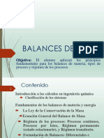 Balances de masa fundamentales