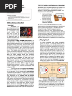 Lesson 8 Basketball: TOPIC 2: Facilities and Equipment of Basketball