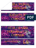 Instructional Materials: Portfolio Corner