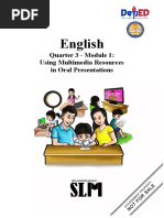 English: Quarter 3 - Module 1: Using Multimedia Resources in Oral Presentations