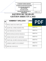 Equipos de Trabajo Autoevaluacion Institucional 2022