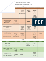 Horarios 2do Cuatrimestre 2022 Profesorado